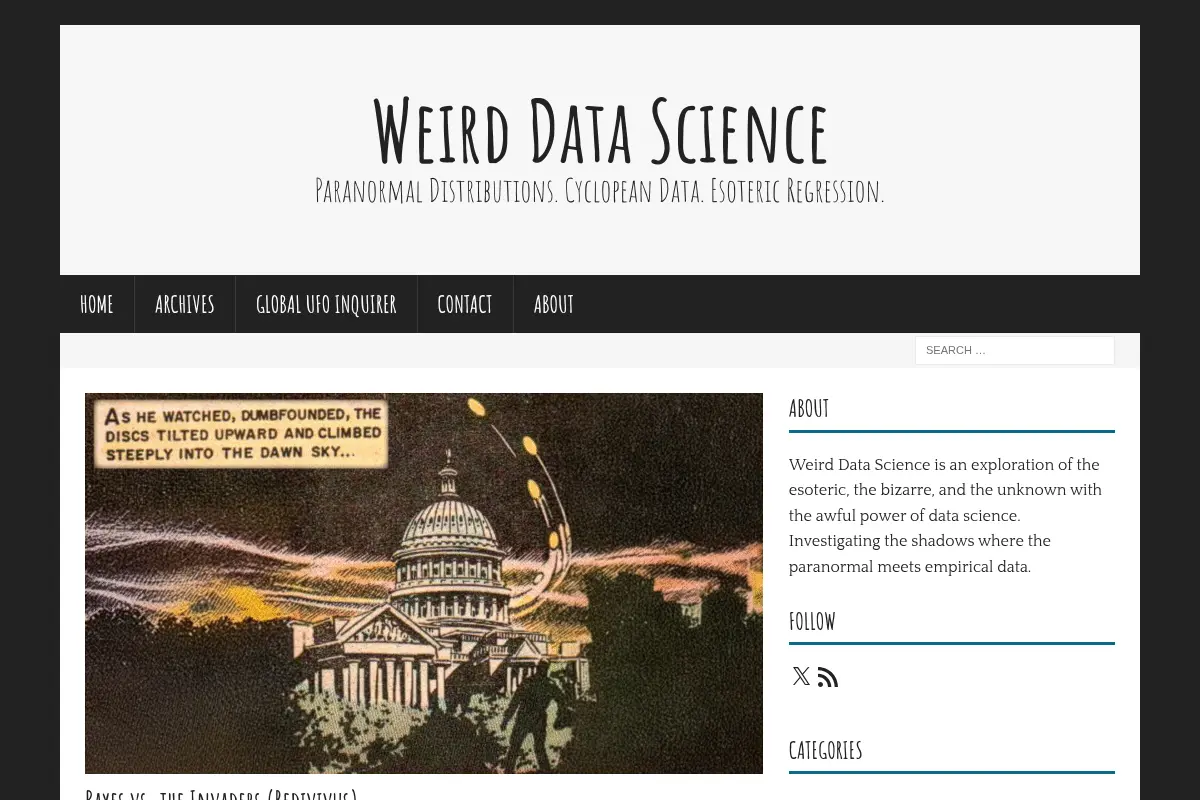 Weird Data Science