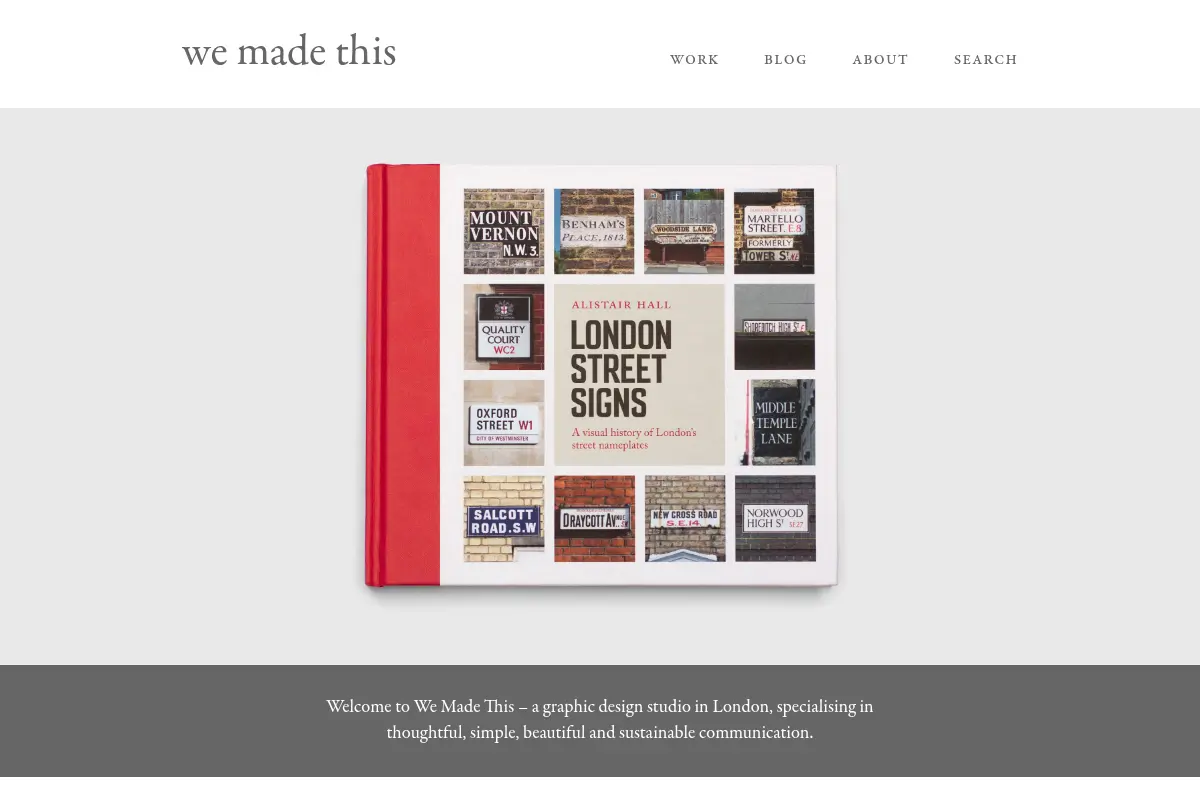 We Made This - Graphic Design Studio in London