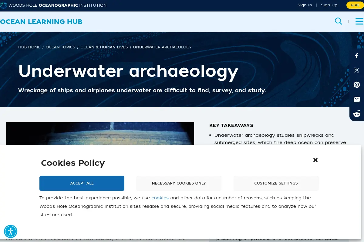 Underwater archaeology
