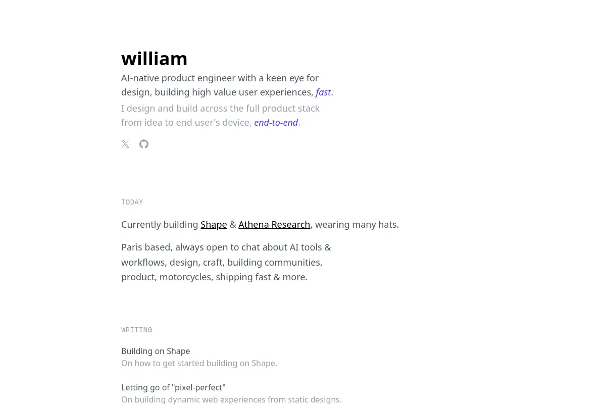 William - Product Engineer