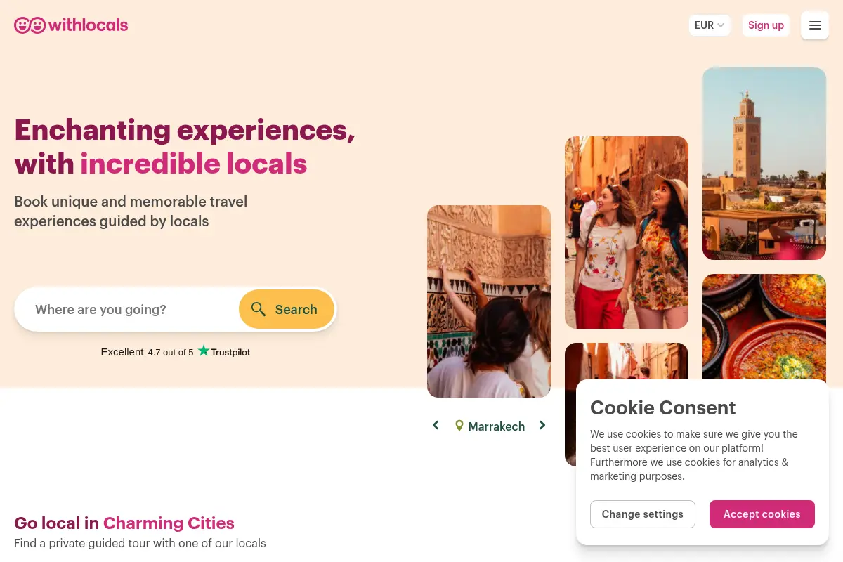Withlocals – local tours, experiences & home dinners