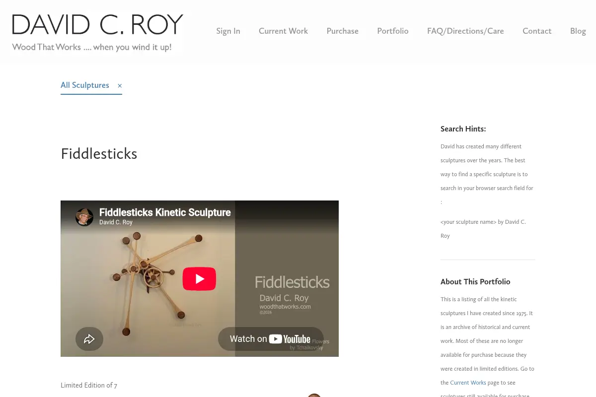 All Sculptures — David C. Roy