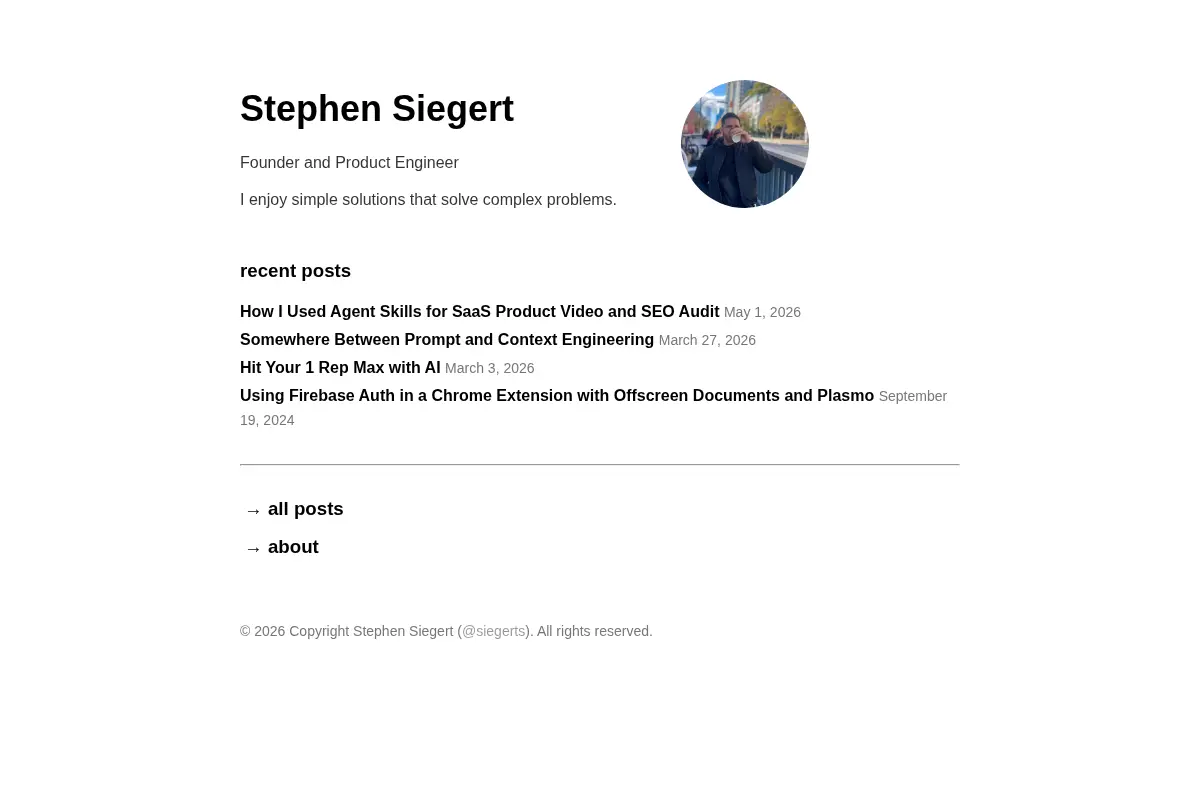 Stephen Siegert