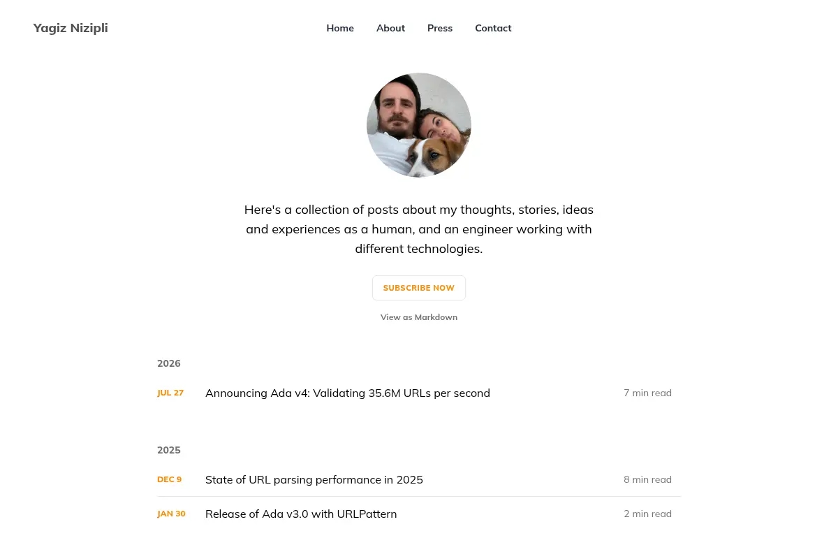 Yagiz Nizipli's blog