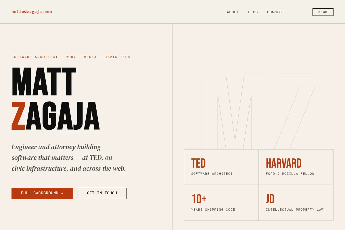 Matt Zagaja — Software Architect