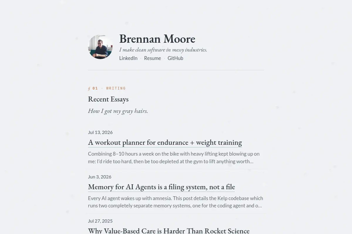 Brennan Moore - Blog
