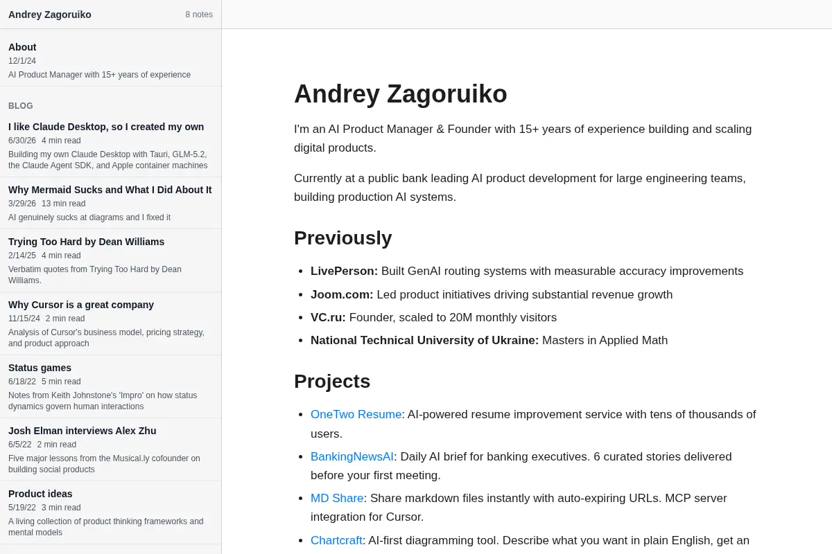 Andrey Zagoruiko - AI Product Manager & Founder