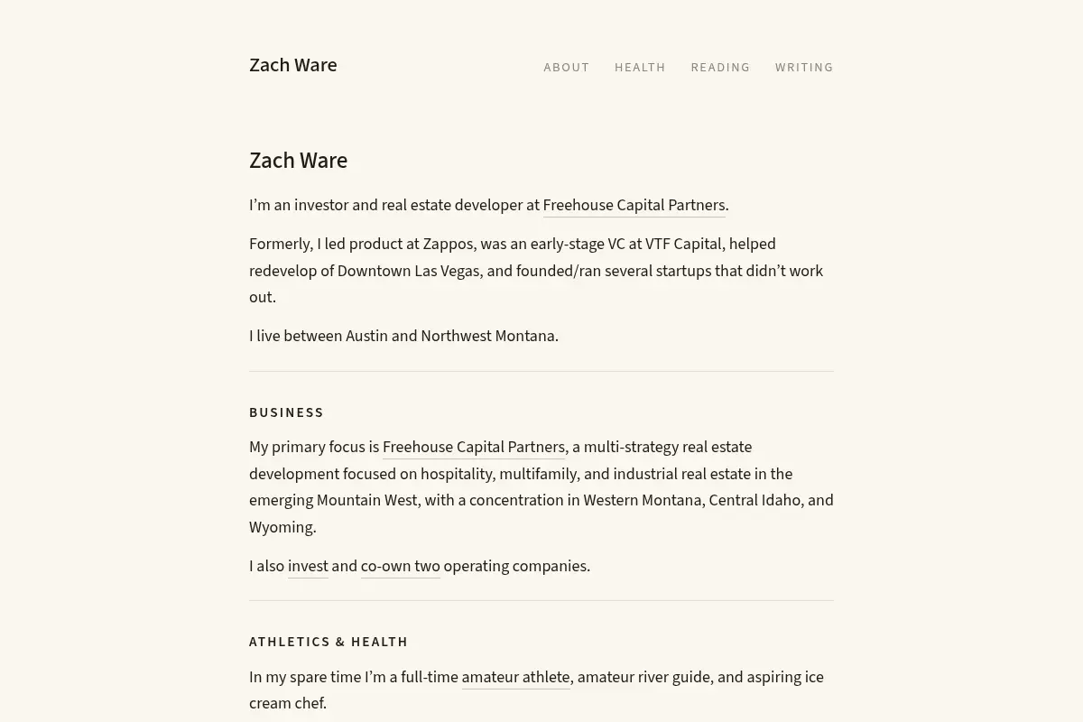 Zach Ware Investor, Real Estate Developer, Athlete | Zach Ware