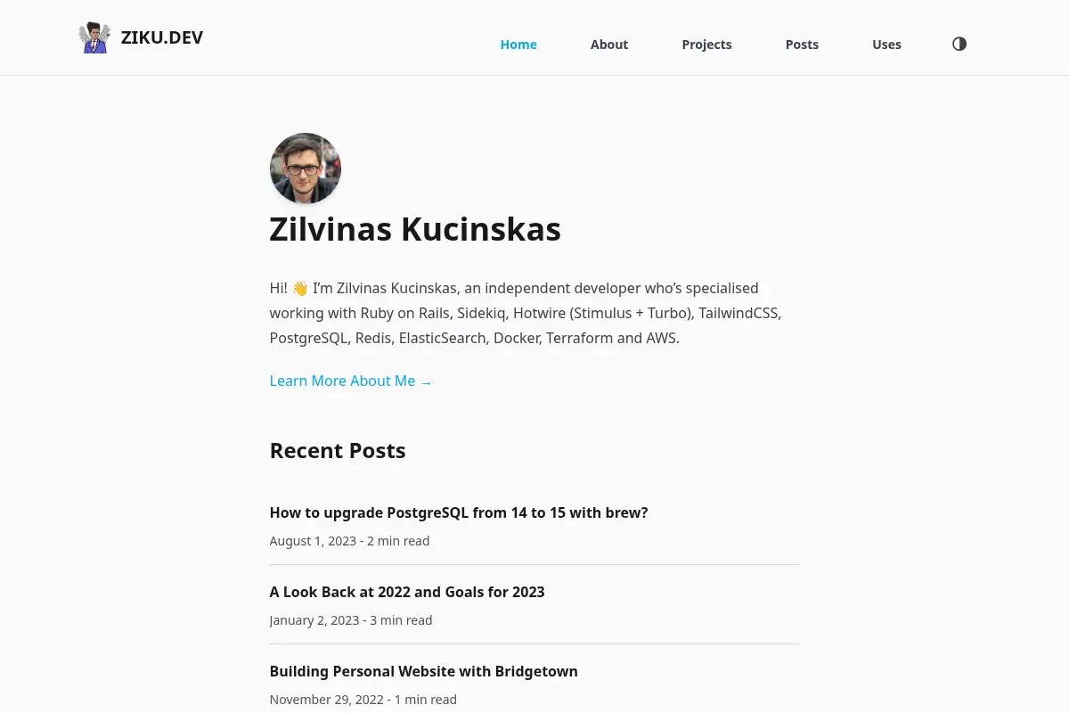 Zilvinas Kucinskas — Ruby on Rails Software Engineer