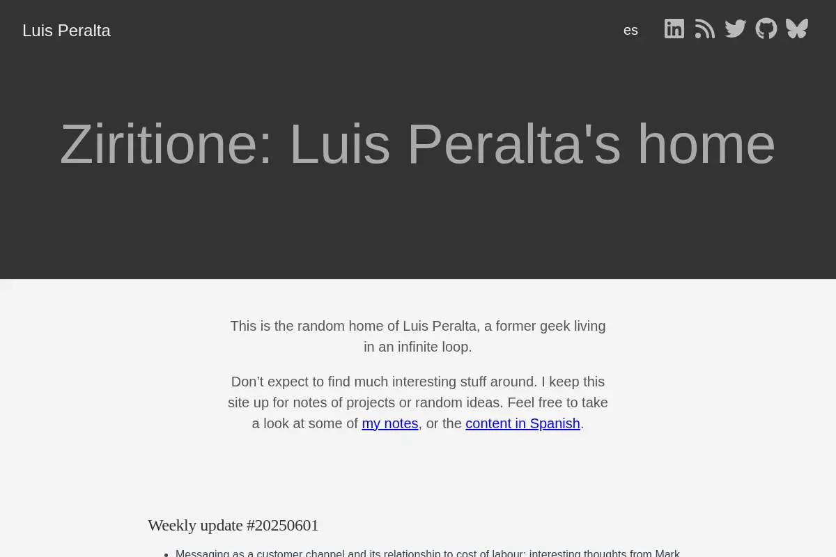Ziritione: Luis Peralta's home