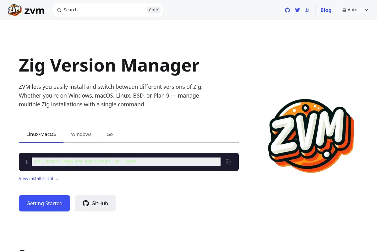 Zig Version Manager