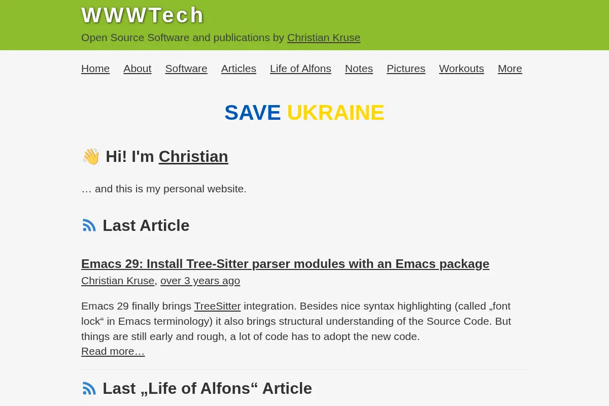 WWWTech — Open Source Software and publications by Christian Kruse