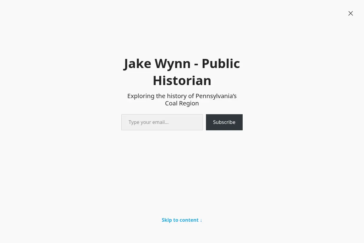 Jake Wynn - Public Historian | Exploring the history of Pennsylvania's Coal Region