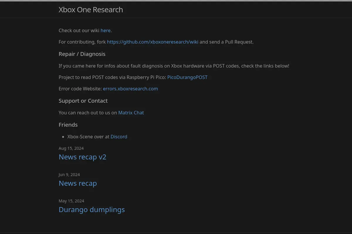 Xbox One Research