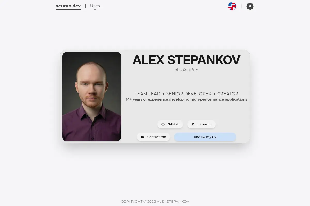Alex Stepankov | XeuRun