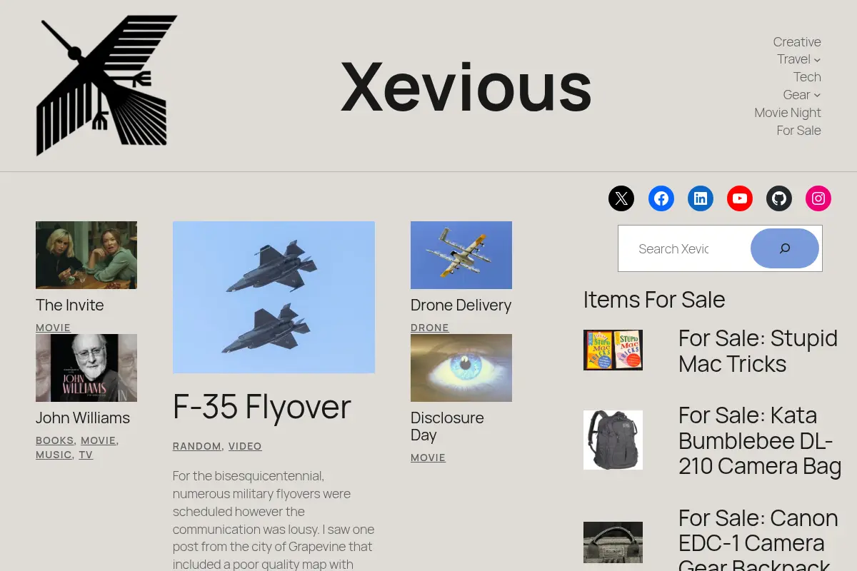 Xevious – Technology, Travel and Photography Ramblings
