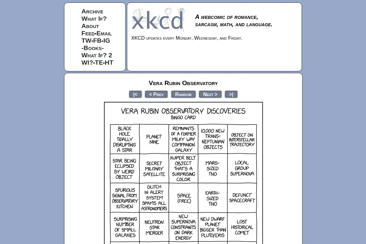 xkcd: Vera Rubin Observatory