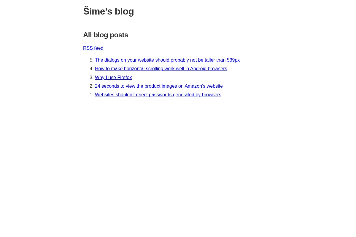 Šime’s blog