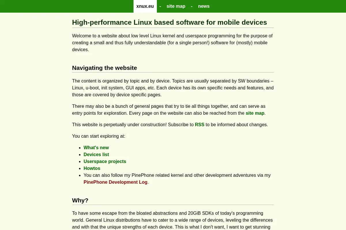 High-performance Linux based software for mobile devices