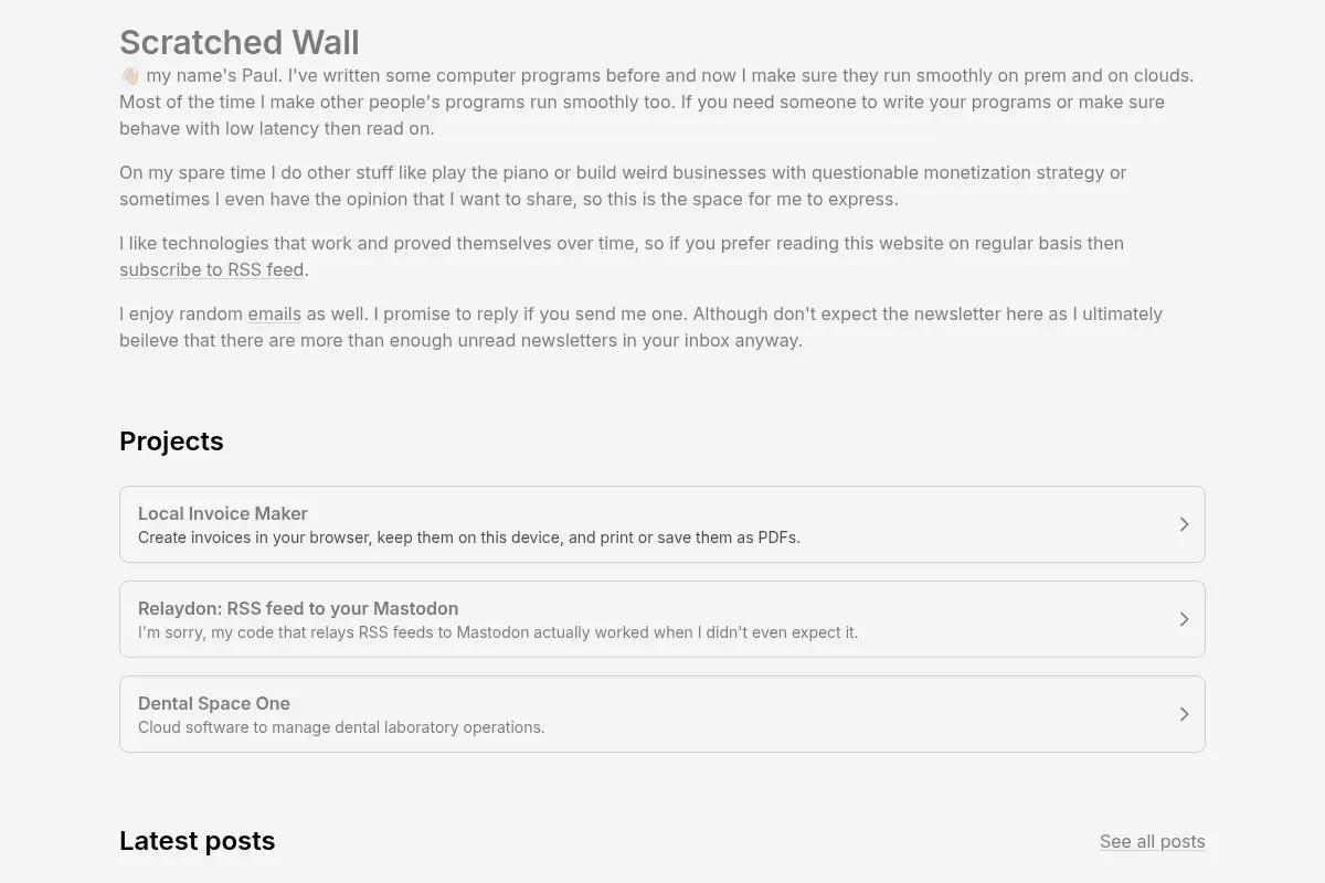 Scratched Wall