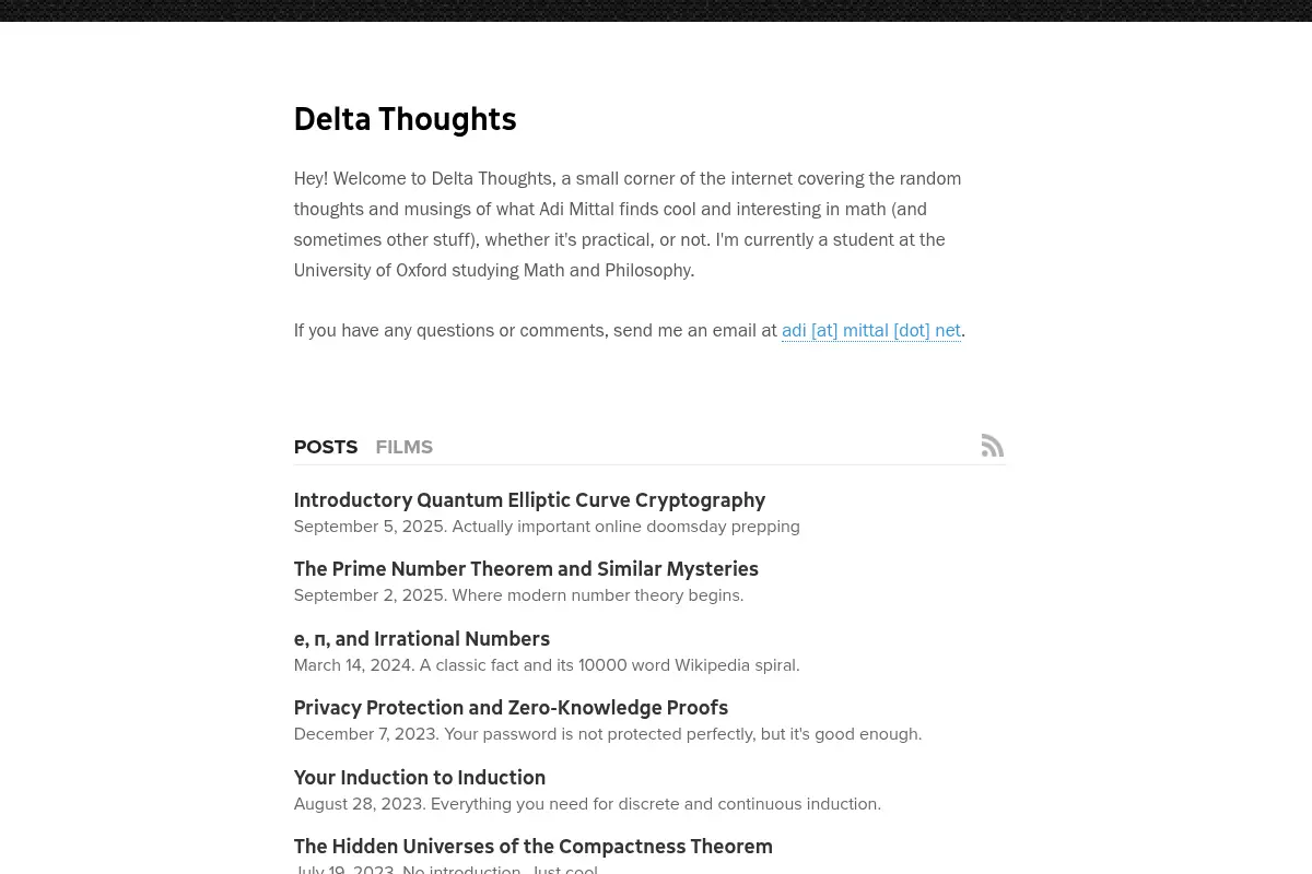 Delta Thoughts