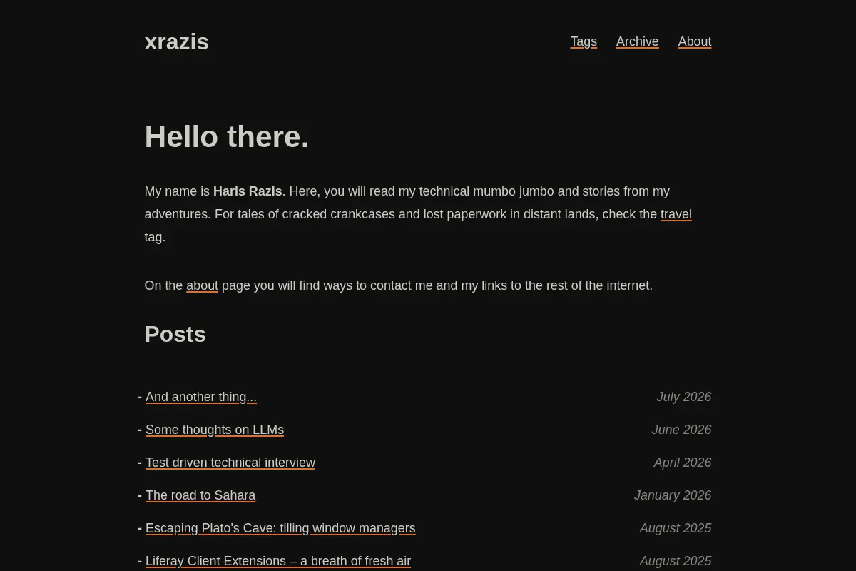 xrazis · Haris Razis