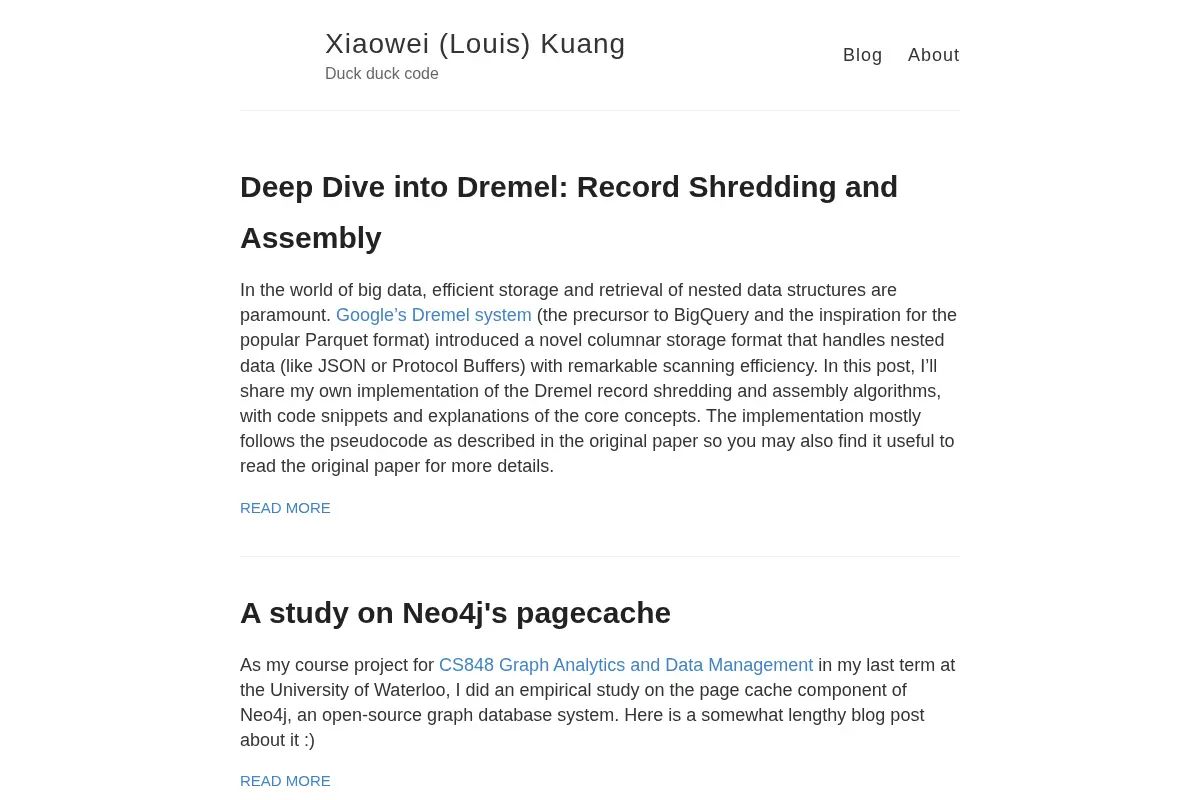 Xiaowei (Louis) Kuang – Duck duck code