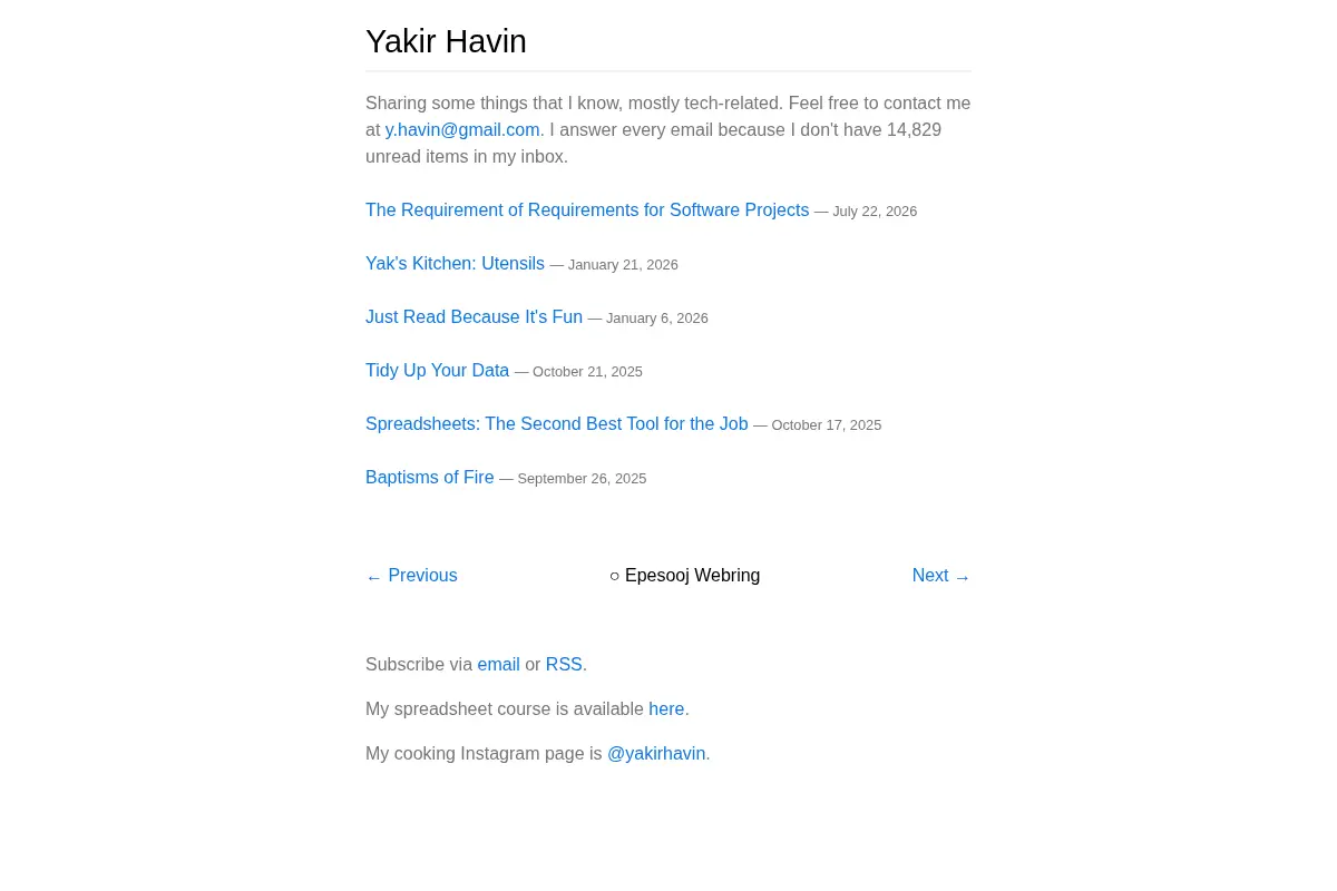 Yakir Havin