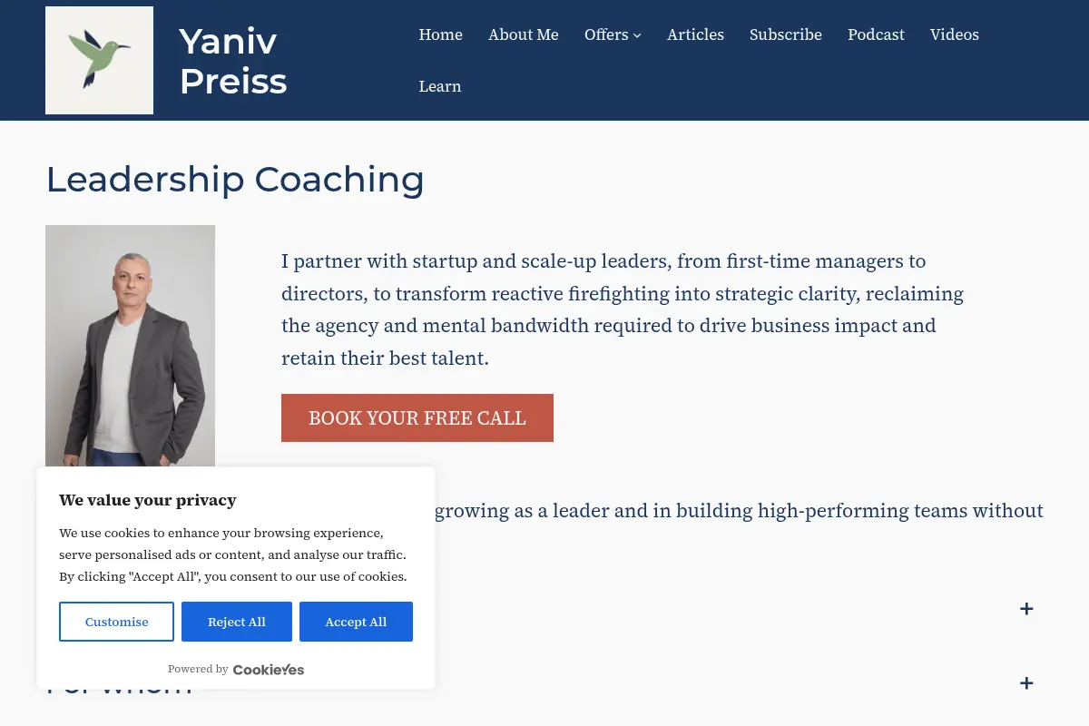 Yaniv Preiss - Management consulting and coaching