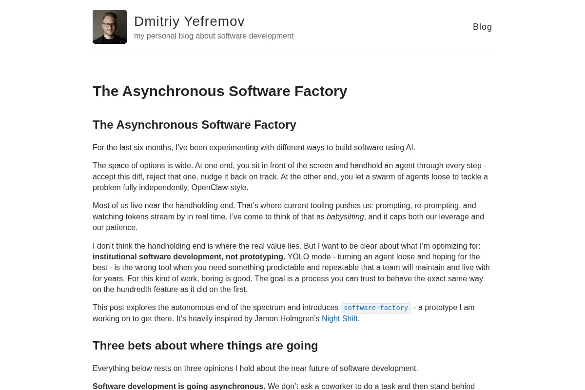 Dmitriy Yefremov – personal blog about software development