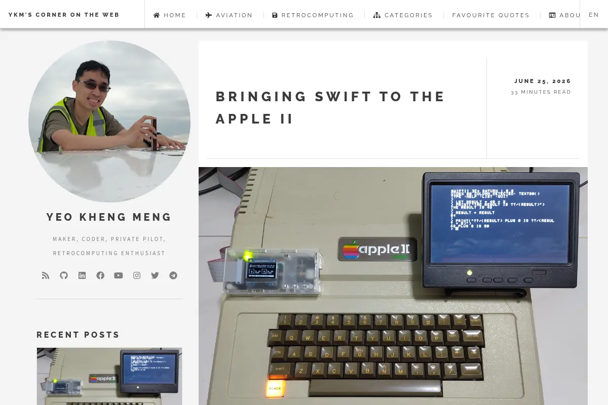 YKM's Corner on the Web