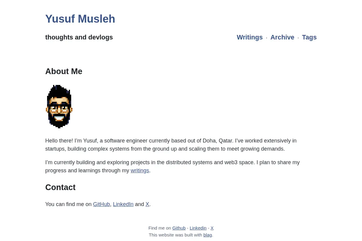 Yusuf Musleh | About Me