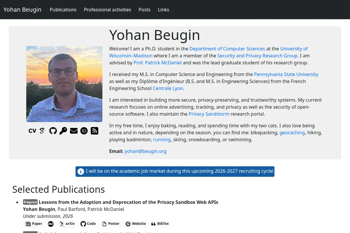 Yohan Beugin - Homepage