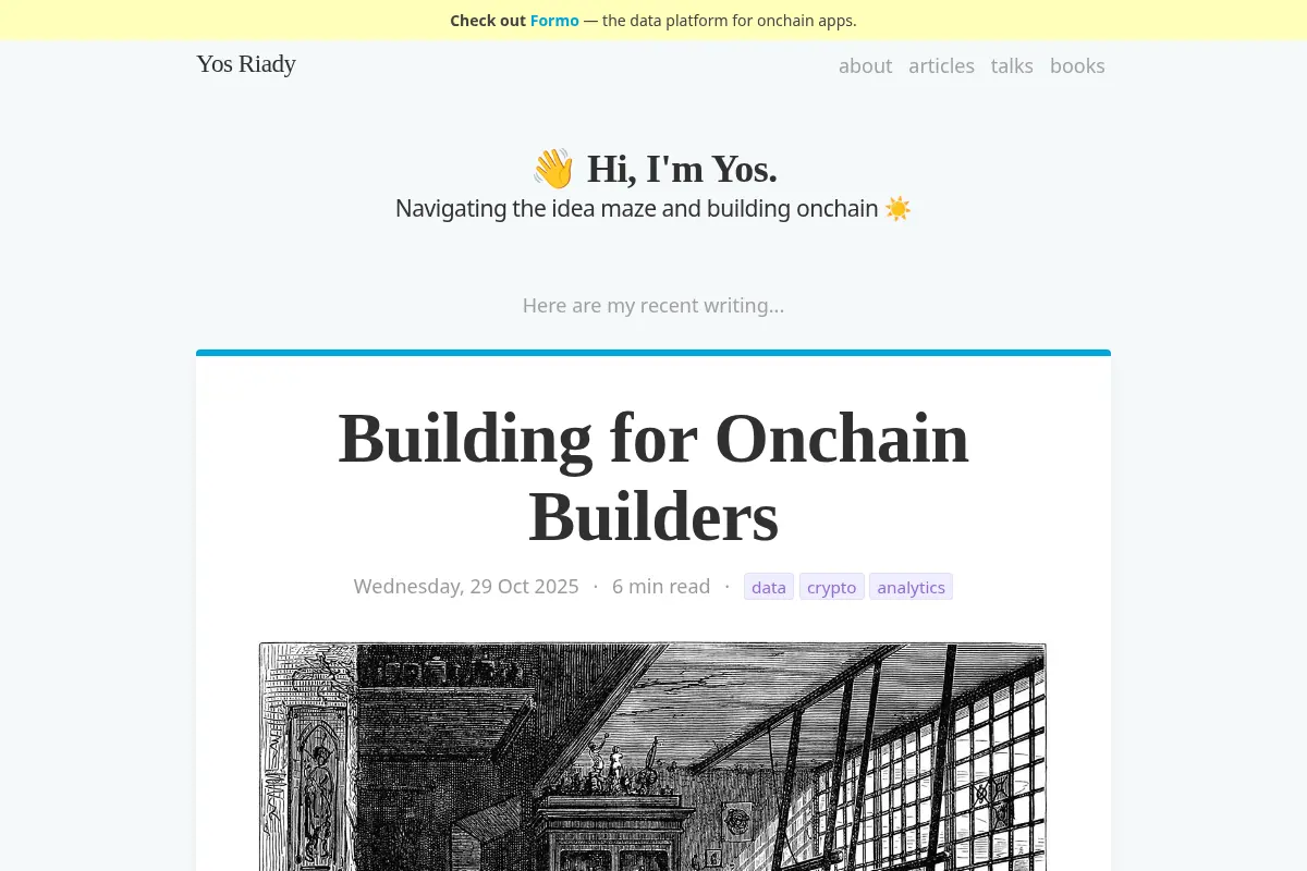 Yos Riady · Software Craftsman