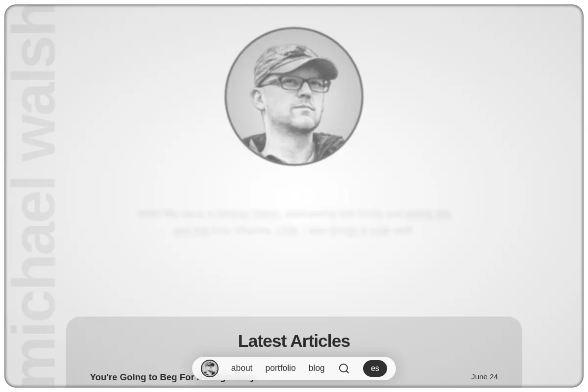 Michael Walsh → Web Designer & Developer | Chile