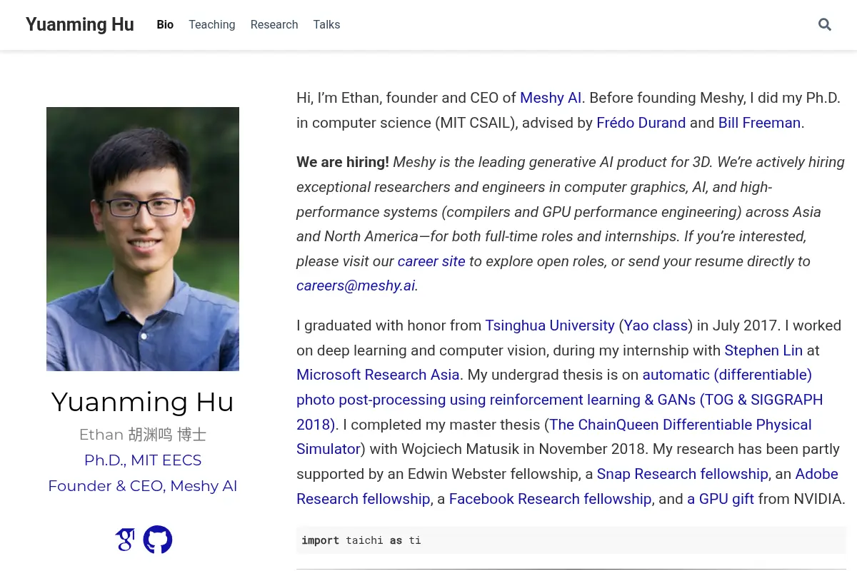 Yuanming Hu