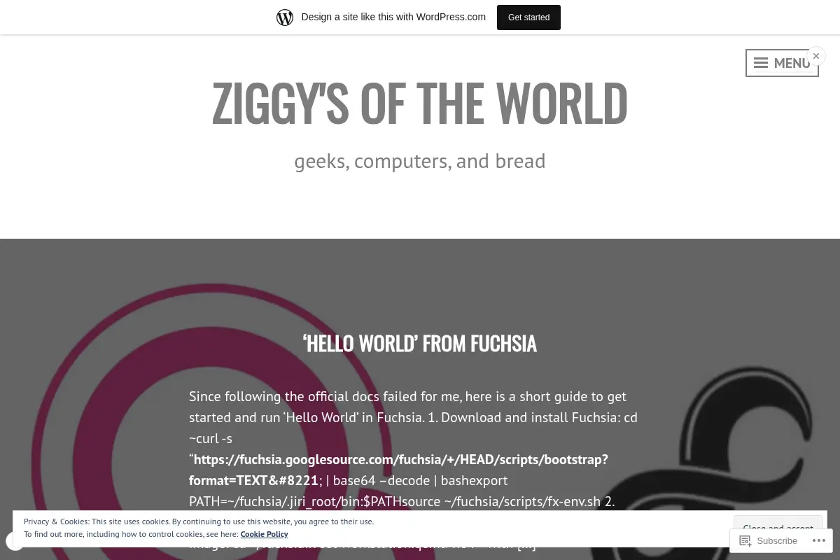 Ziggy's of the world – geeks, computers, and bread