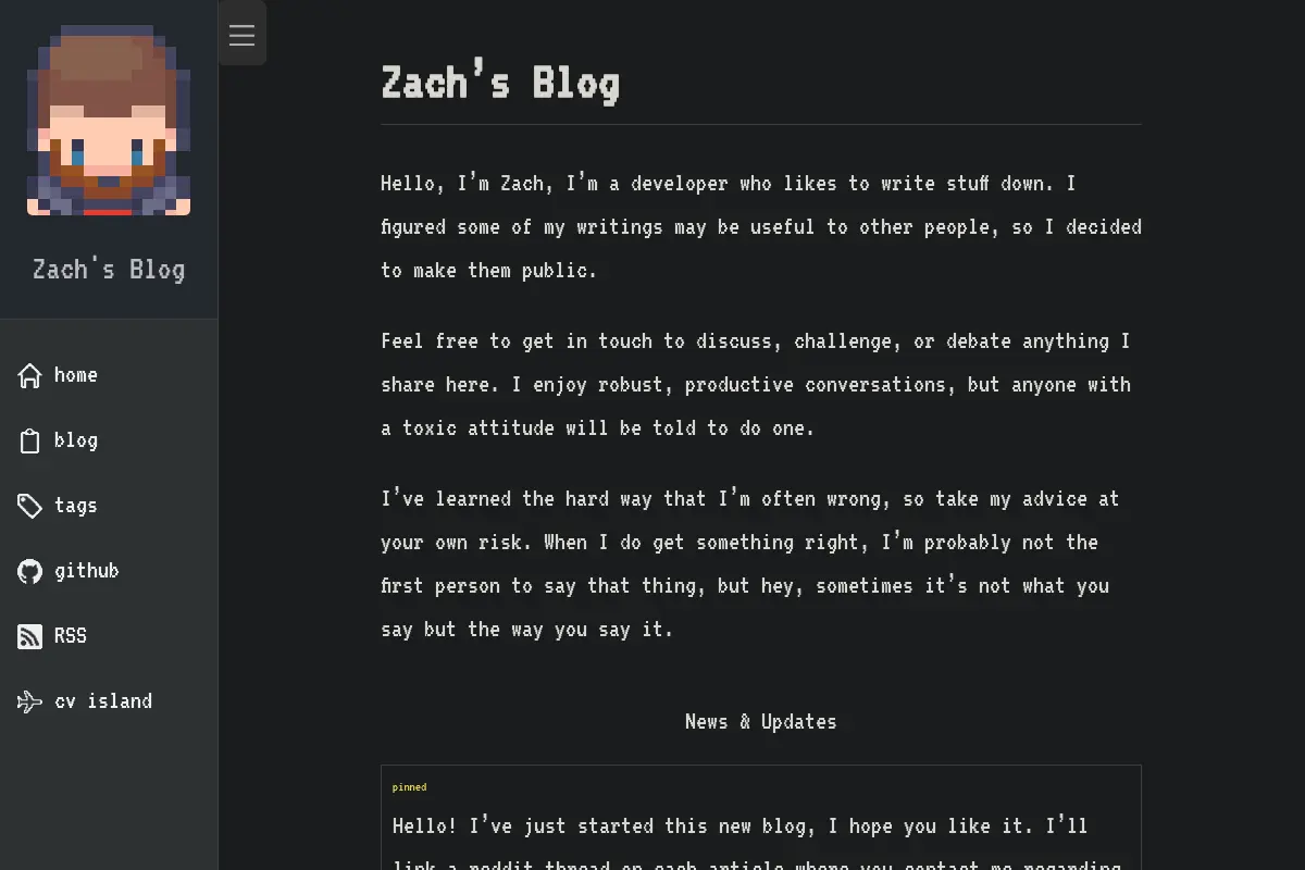Zach's Blog
