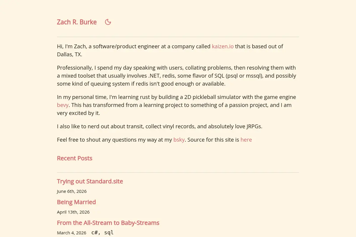 Zach R. Burke - Blog
