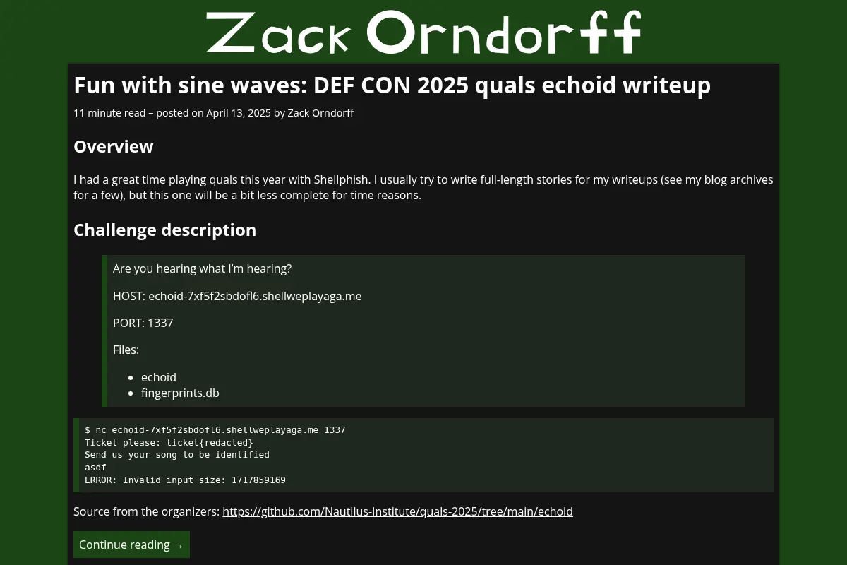 Zack Orndorff