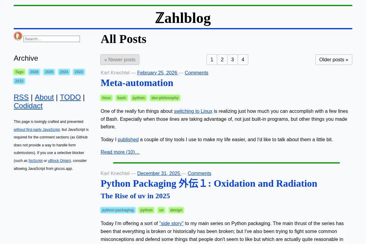 ℤahlblog