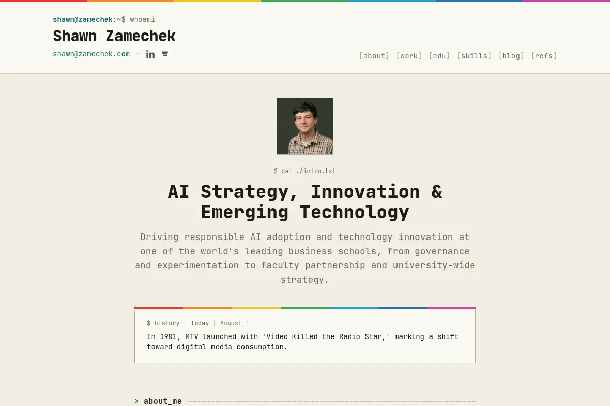 Shawn Zamechek | AI Strategy, Innovation & Emerging Technology