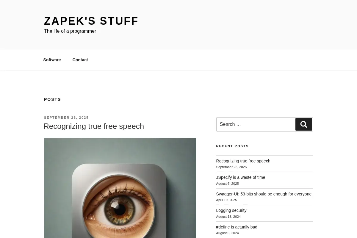 Zapek's stuff – The life of a programmer
