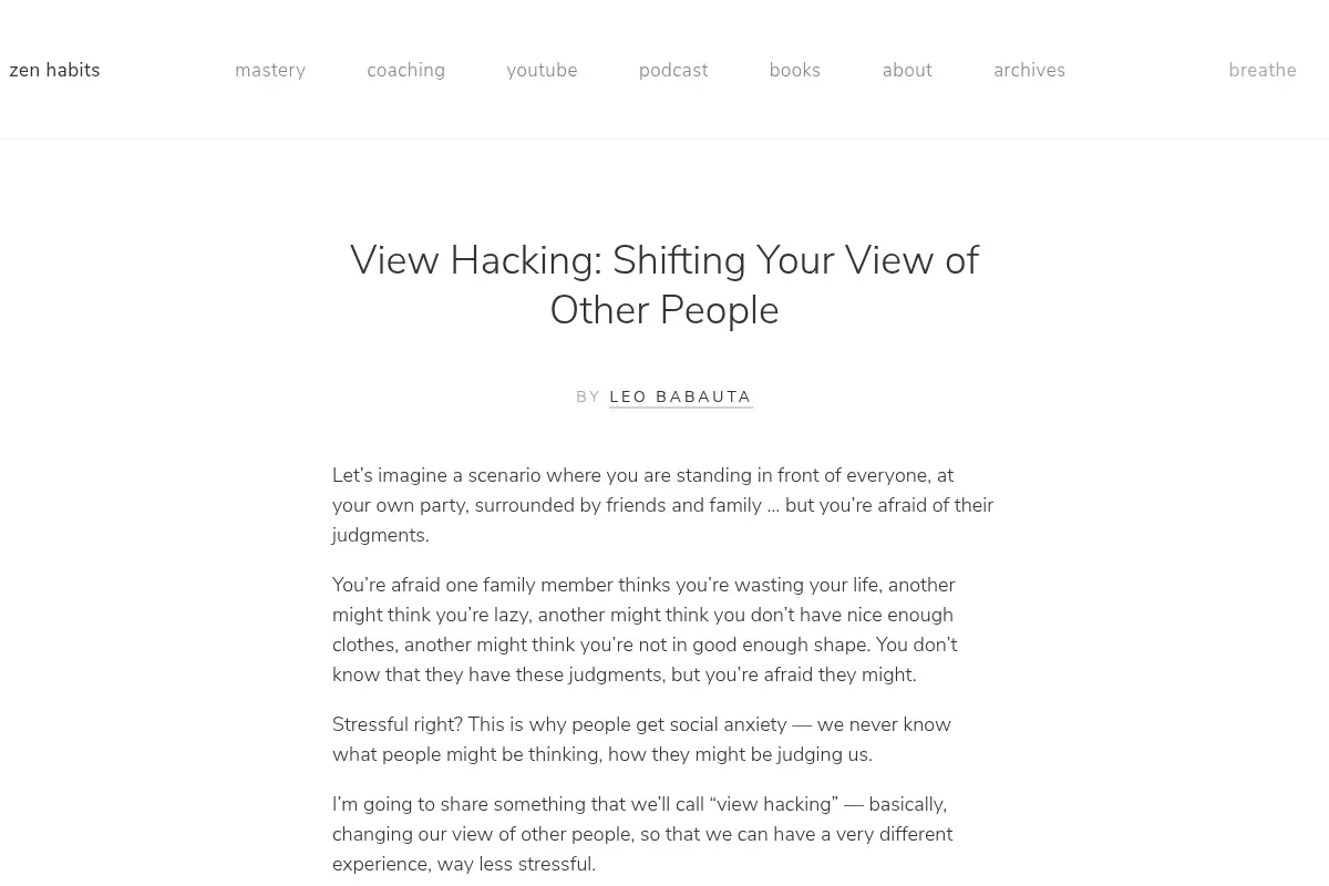 Zen Habits