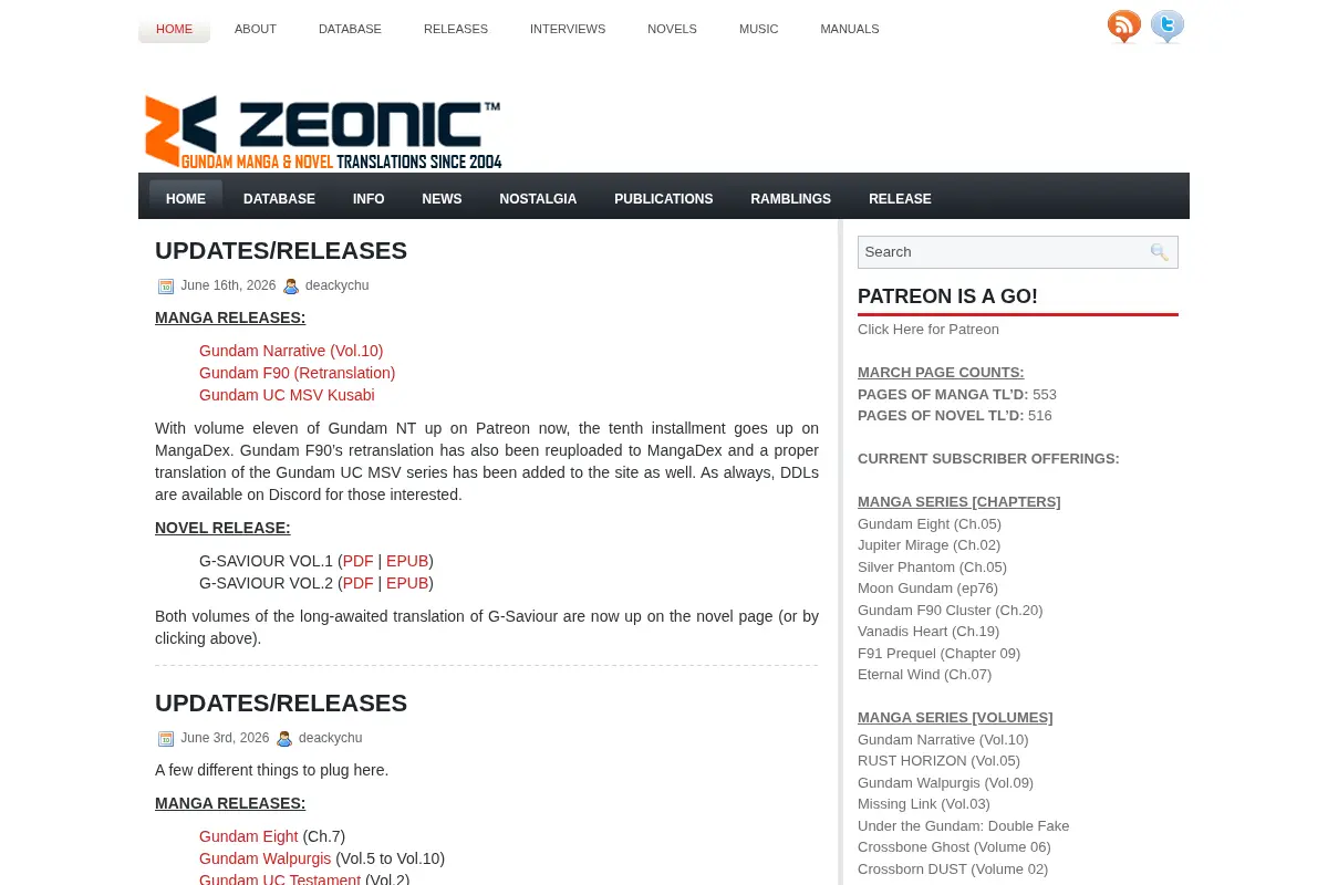 Zeonic|Scanlations – High Quality Gundam Novel and Manga Translations