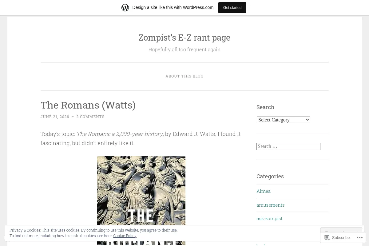 Zompist's E-Z Rant Page