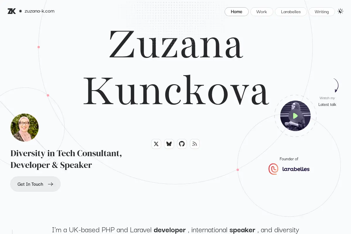 Zuzana K. - Web Developer, Founder, Public Speaker, Writer
