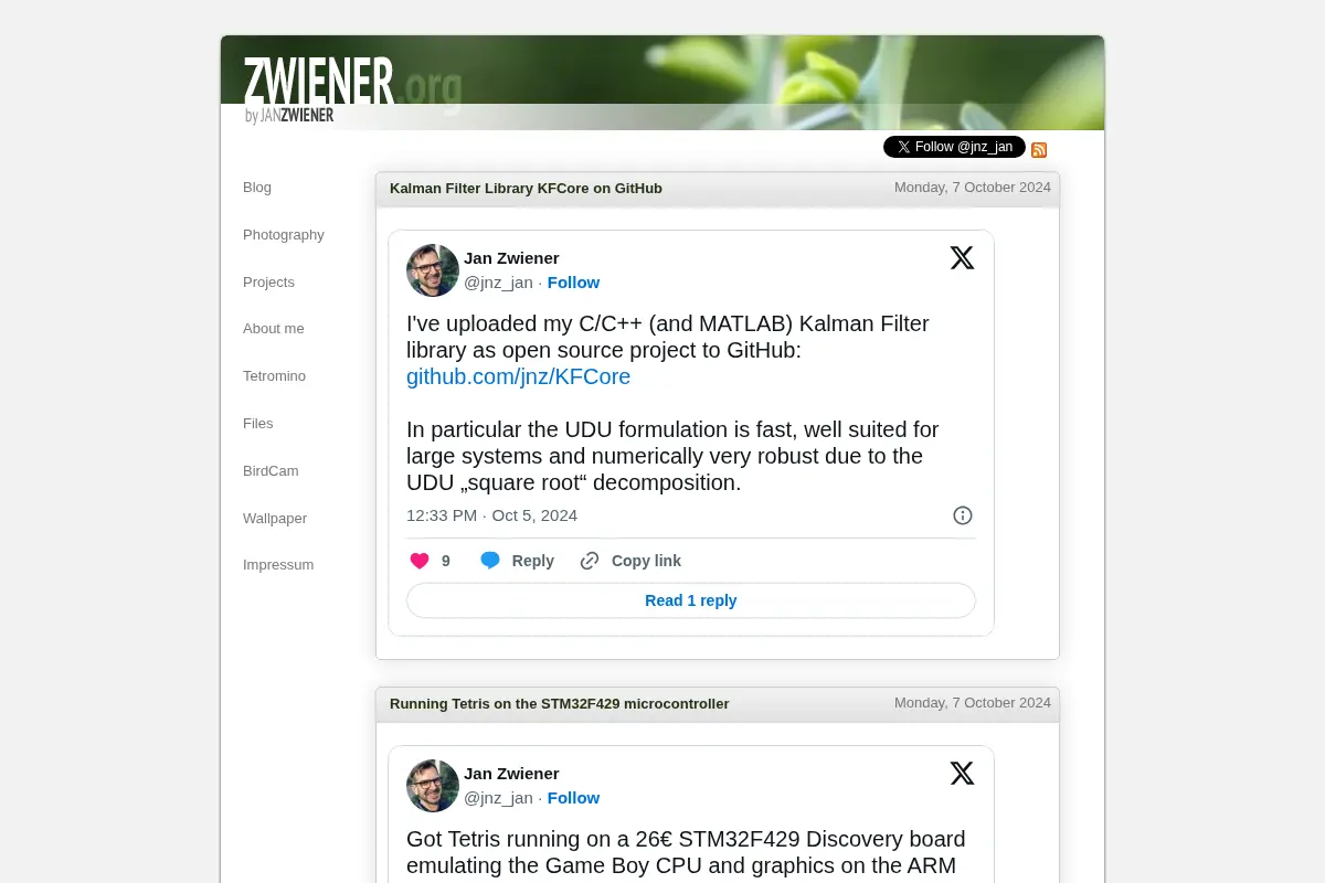Jan Zwiener's Blog