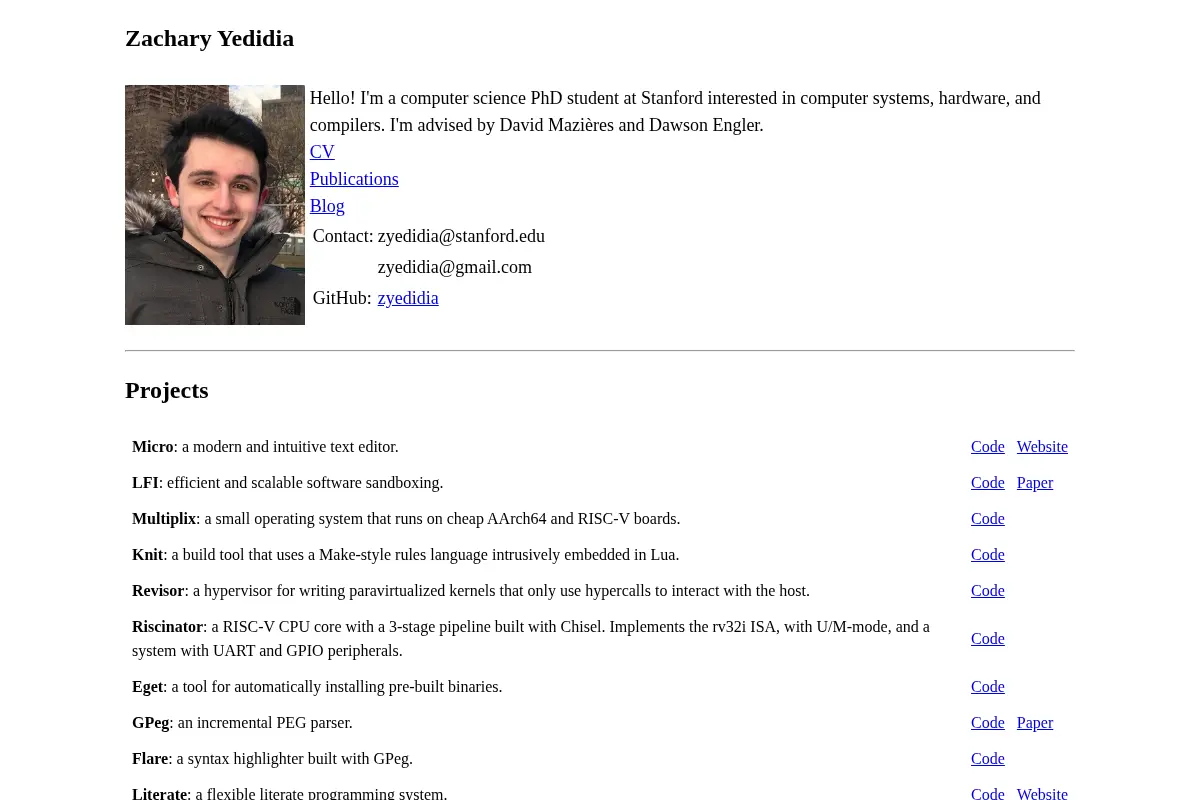 Zachary Yedidia